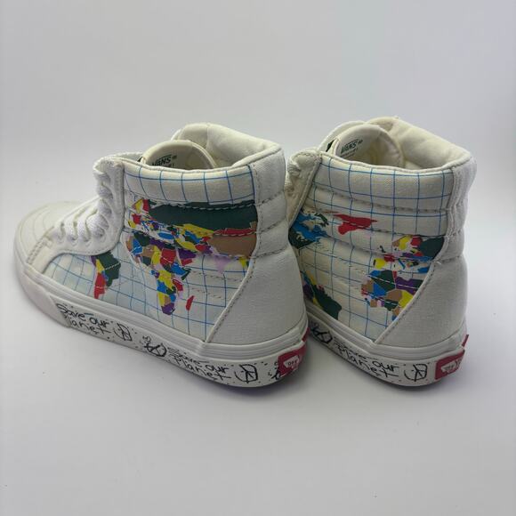 VANS SK8- Hi Reissue “Save Our Planet” Shoes Size Men’s 3.5 Womens 5 - Picture 8 of 12